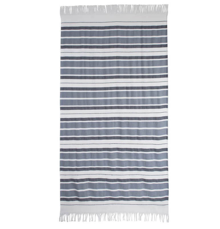 Antalya Grey Beach Towels • Heirloom Linens • Canadian Bedding in