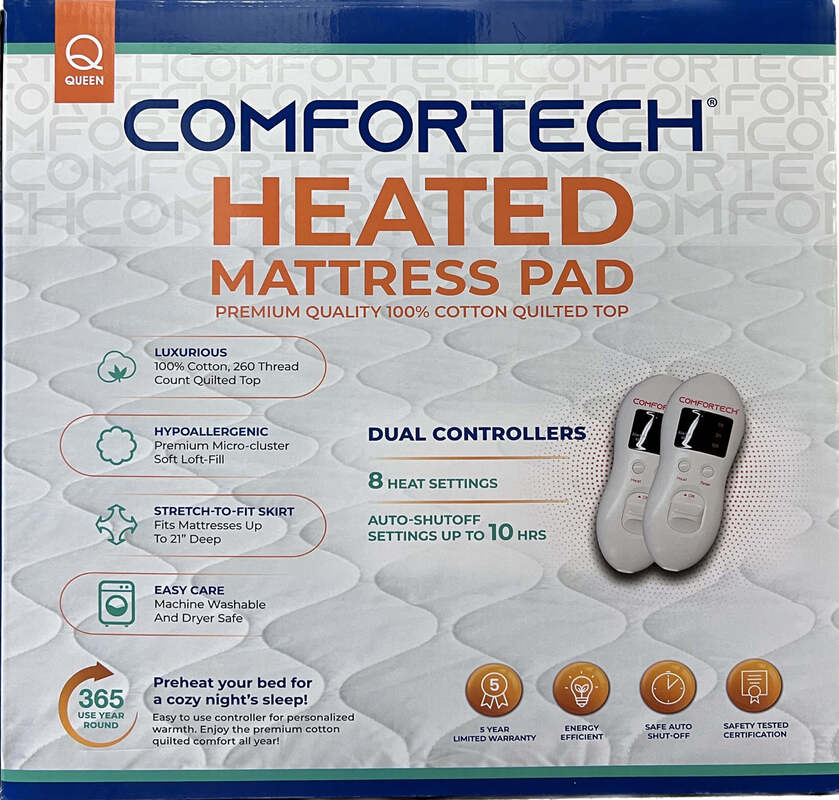 Comfortech Heated Mattress Pad • Heirloom Linens • Canadian Bedding in