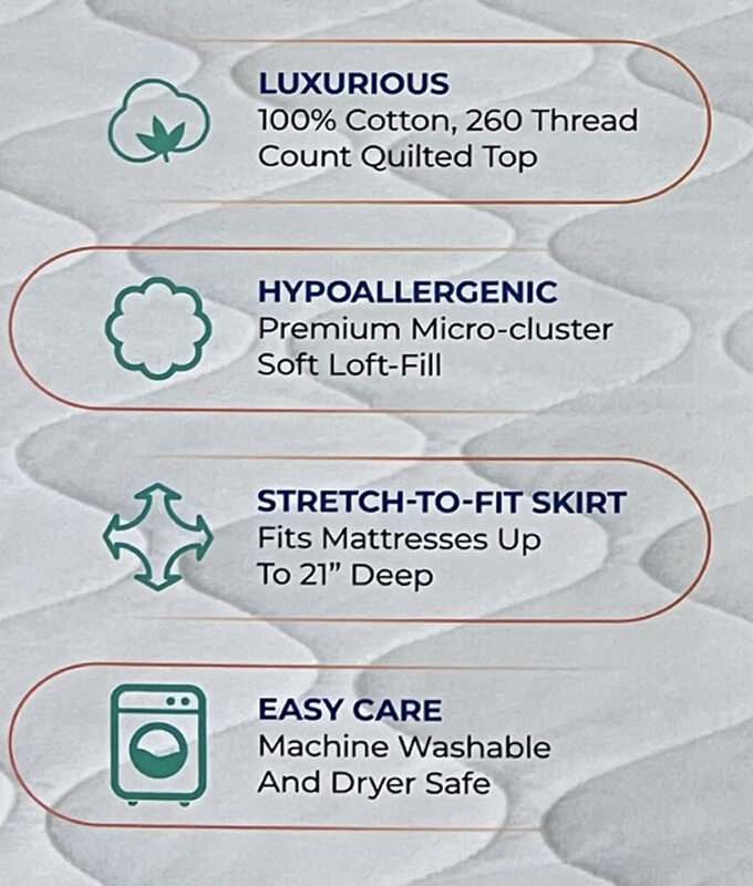 Comfortech Heated Mattress Pad • Heirloom Linens • Canadian Bedding in