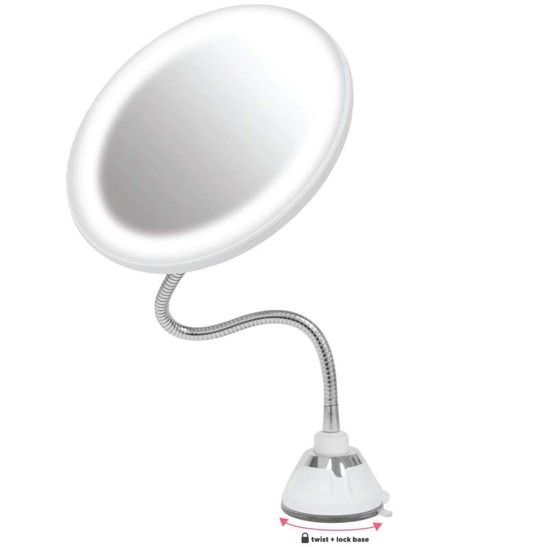 10x Gooseneck LED Vanity Mirror • Heirloom Linens • Canadian Bedding in