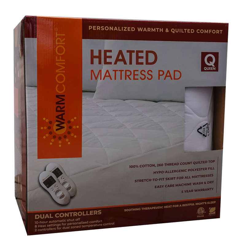 Warm Comfort Heated Mattress Pad • Heirloom Linens • Canadian Bedding in  Victoria BC