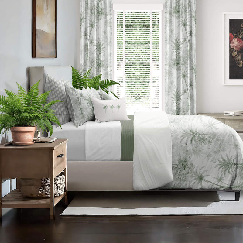 Palmora Sweet GrassBedding by 6ix Tailors • Heirloom Linens • Canadian ...
