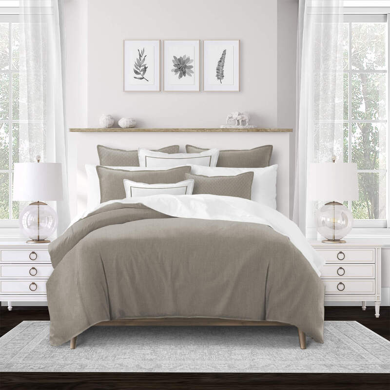 Sutton Vintage Linen Comforter by 6ix Tailors King • Heirloom Linens