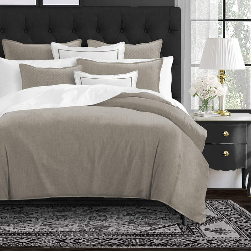 Sutton Vintage Linen Comforter by 6ix Tailors King • Heirloom Linens