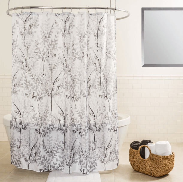 Yin GreyShower Curtain • Heirloom Linens • Canadian Bedding in Victoria BC