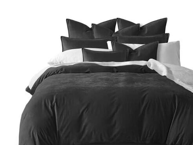 Cascade Velvet Iron<br>Bedding by 6ix Tailors