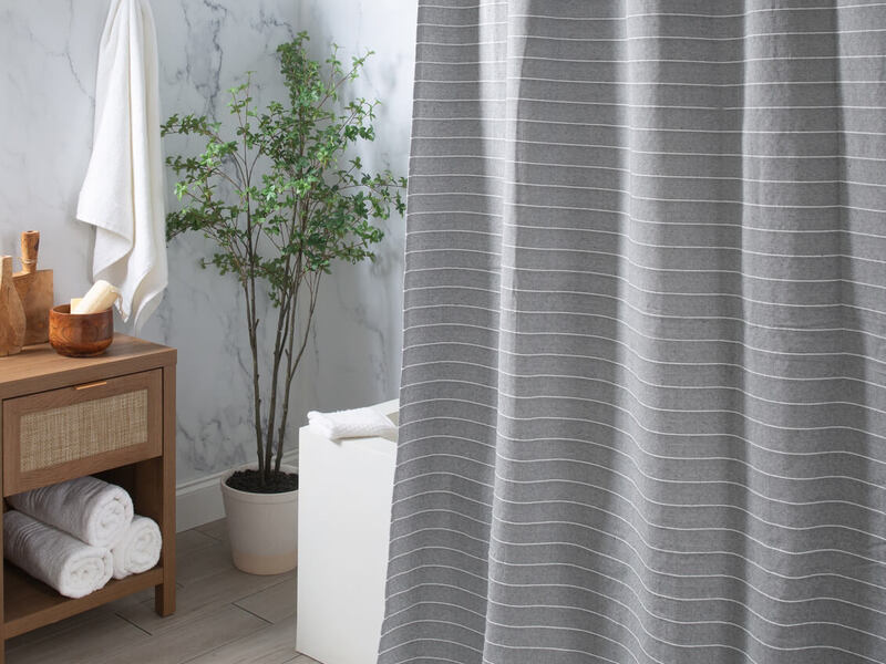 Grey Diamond Shower Curtain