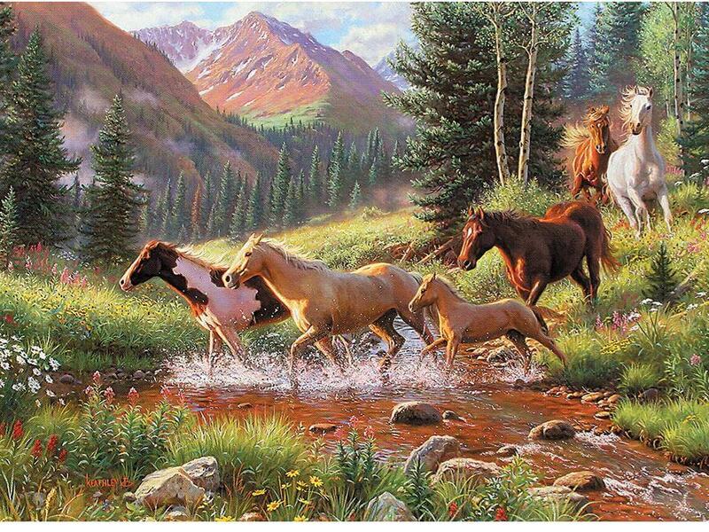 Cobble Hill Puzzles <br> Mountain Thunder (1,000)