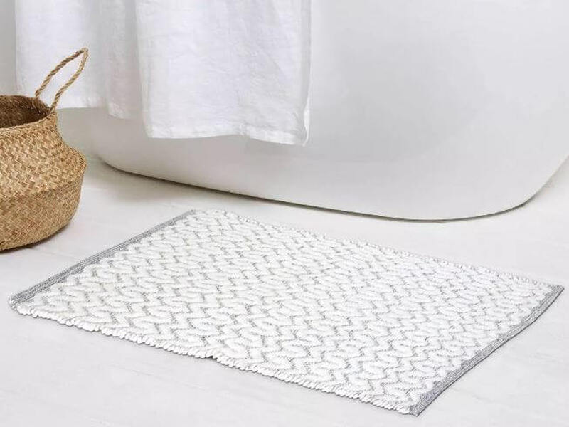 Morocco Bathmat • Heirloom Linens • Canadian Bedding in Victoria BC