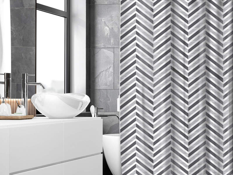 Chevron Shower Curtain