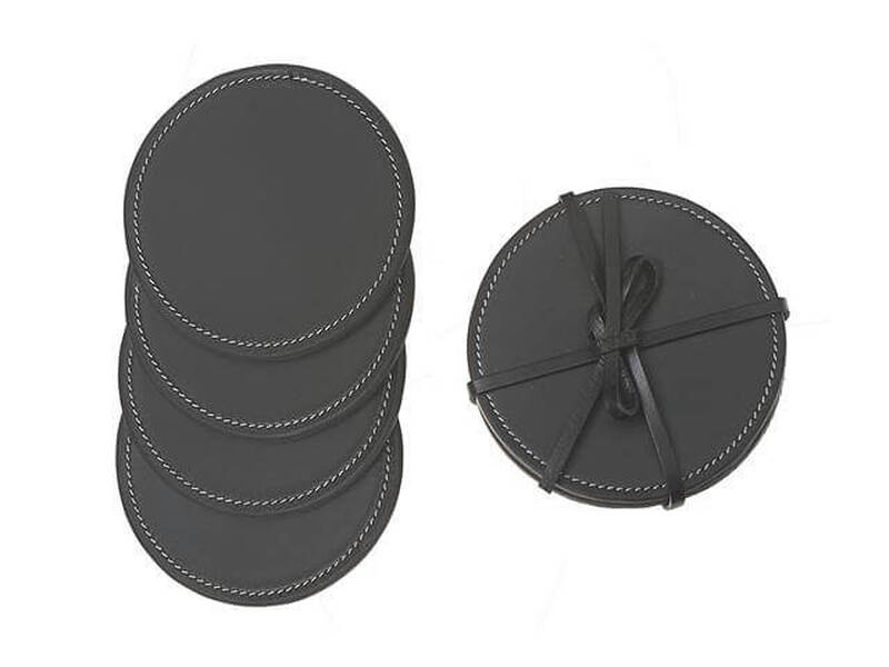 Leather Coasters, Set of 4