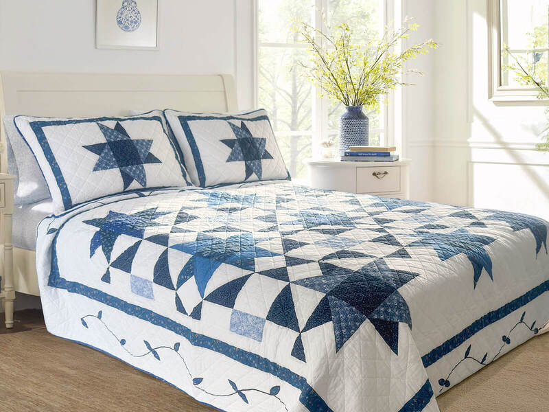 Blue Print Quilt <br>by Peace Arch