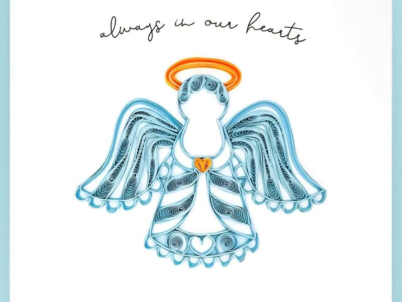 Angel Heart Quilling Card