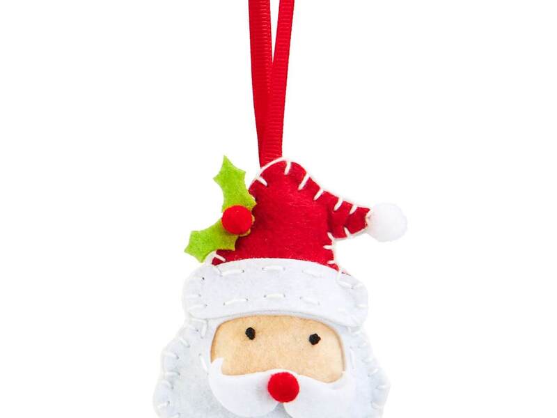 DIY Felt Ornament Kit<br>Santa Claus