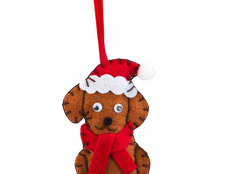 DIY Felt Ornament Kit<br>Christmas Dog