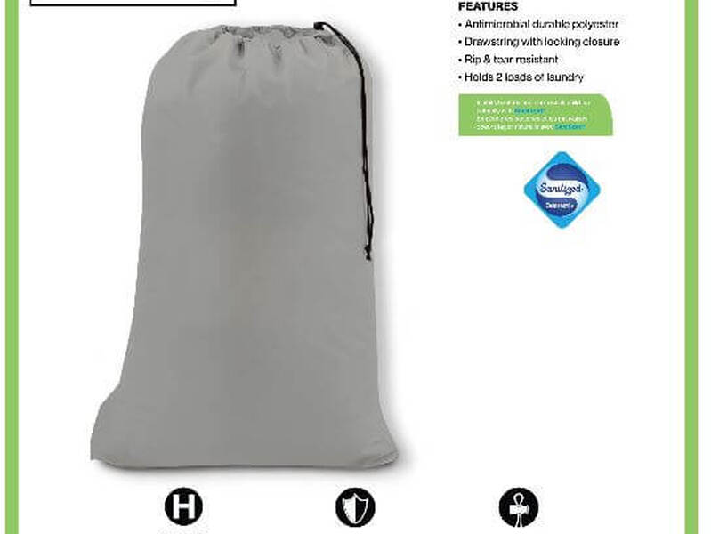 Nylon Laundry Bag Grey