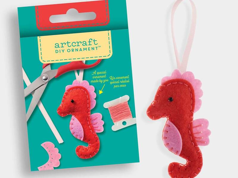 DIY Felt Ornament Kit Seahorse