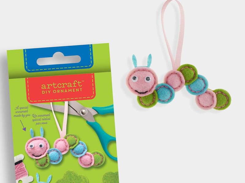 DIY Felt Ornament Kit Caterpillar