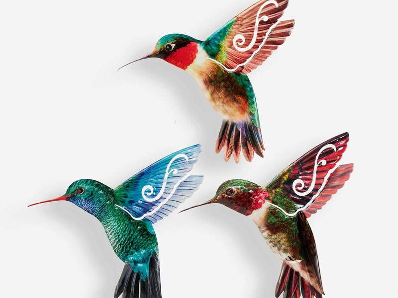 Metal Hummingbird Wall Art
