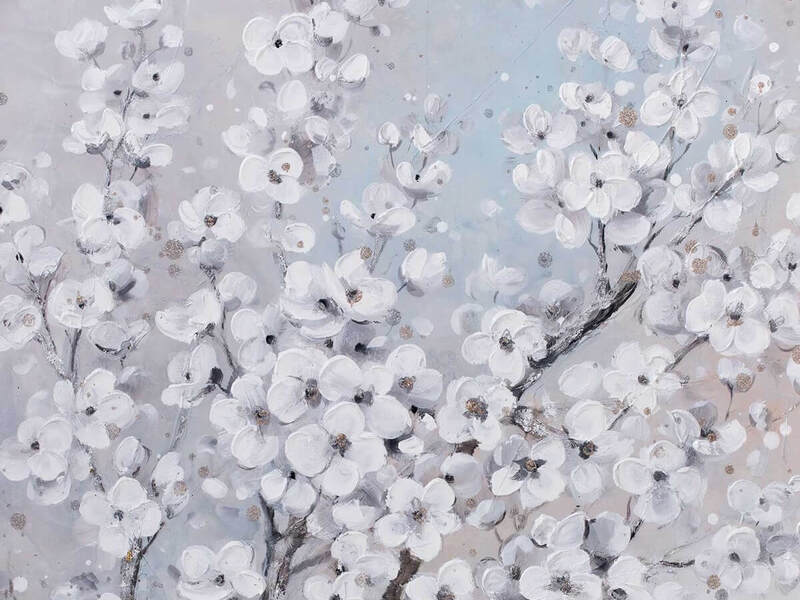 Canvas Cherry Branches
