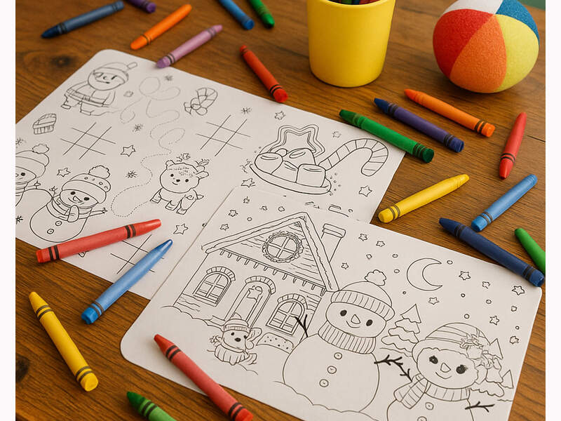 Xmas Colouring Placemats