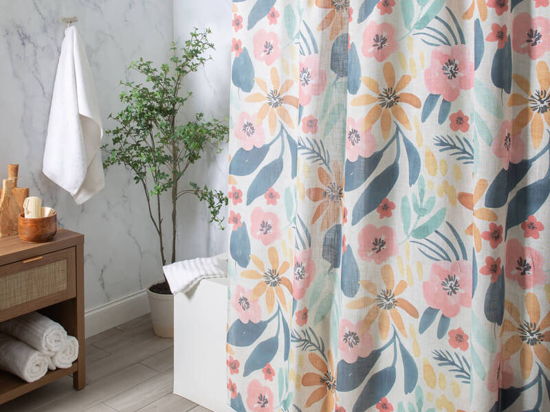 Saltillo Fabric Shower Curtain