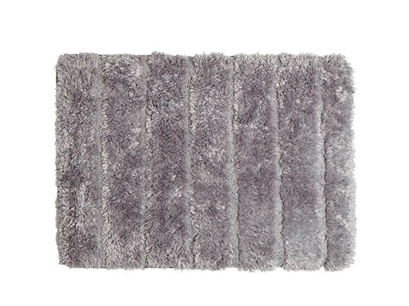 Luxe Ribbed Bath Mat Charcoal