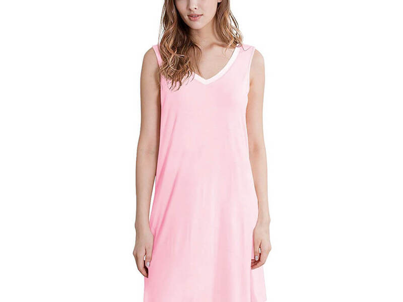 A Line Bamboo Nightdress- Rose