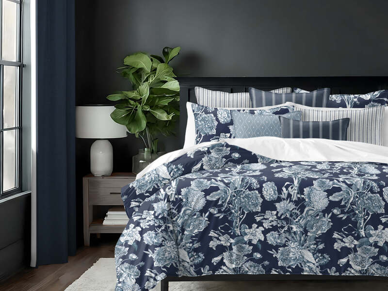 Alexandria Indigo<br>Bedding by 6ix Tailors