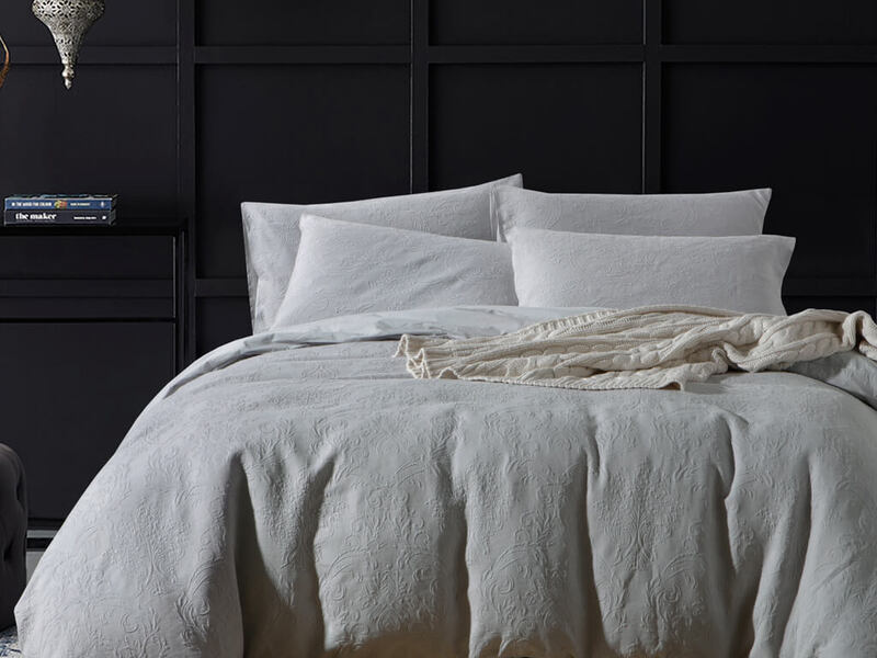 Aria Grey Matelasse Bedding <br>by Daniadown Twin Size Only