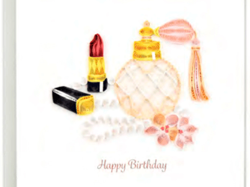 Quilling Card<br>Birthday Glam
