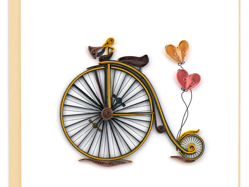 Quilling Card<br>Vintage Bicycle