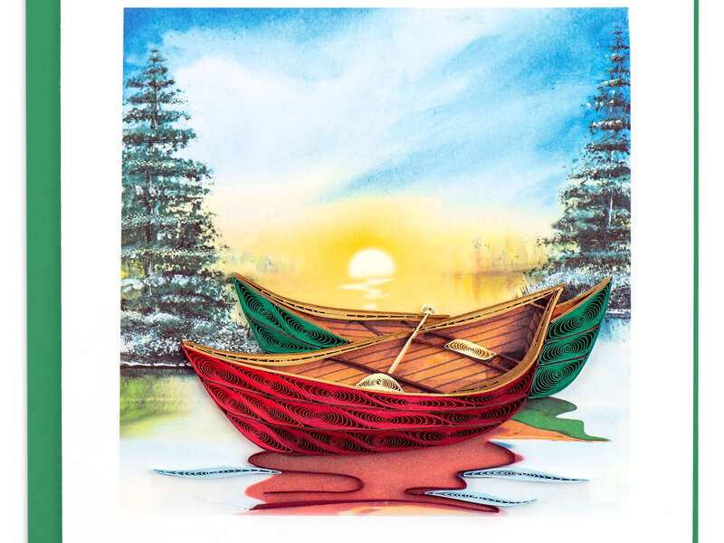 Quilling Card<br>River Canoes