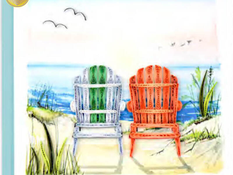 Quilling Card<br>Beach Adirondack