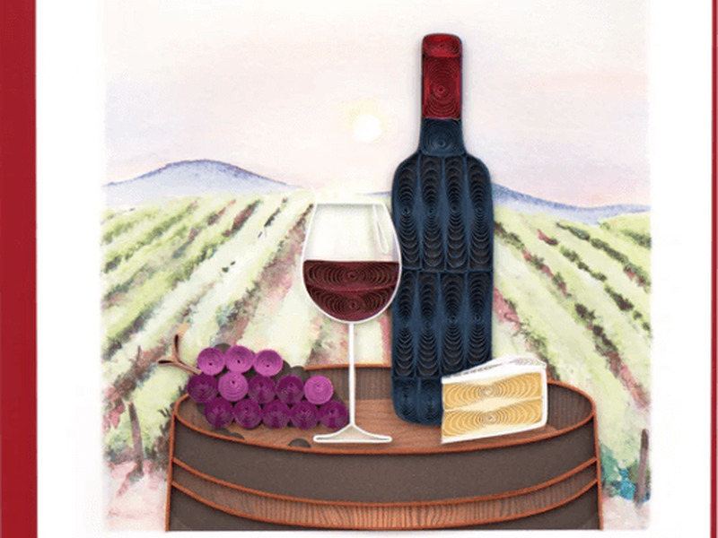 Quilling Card<br>Vineyard