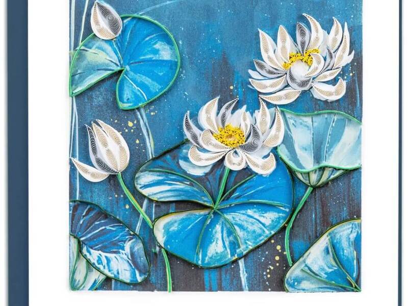 Quilling Card<br>Lotus Pond
