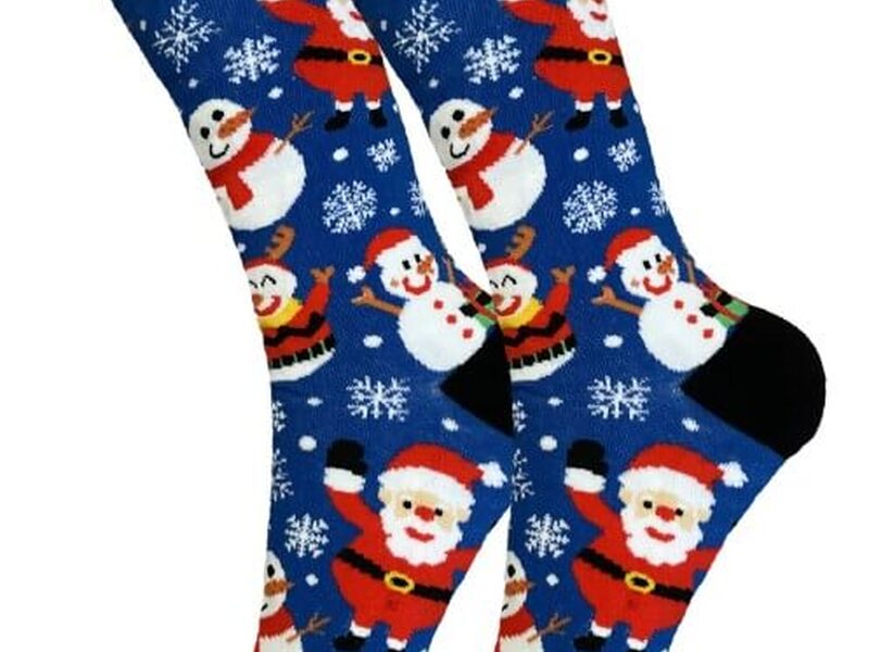Sock Bros Women's<br>Blue Frosty & Santa