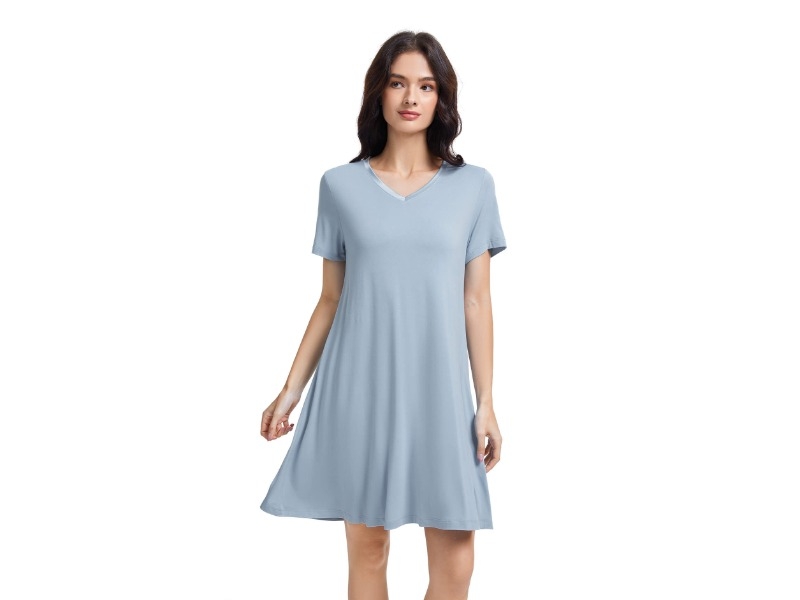 A Line Bamboo Nightdress- Celeste