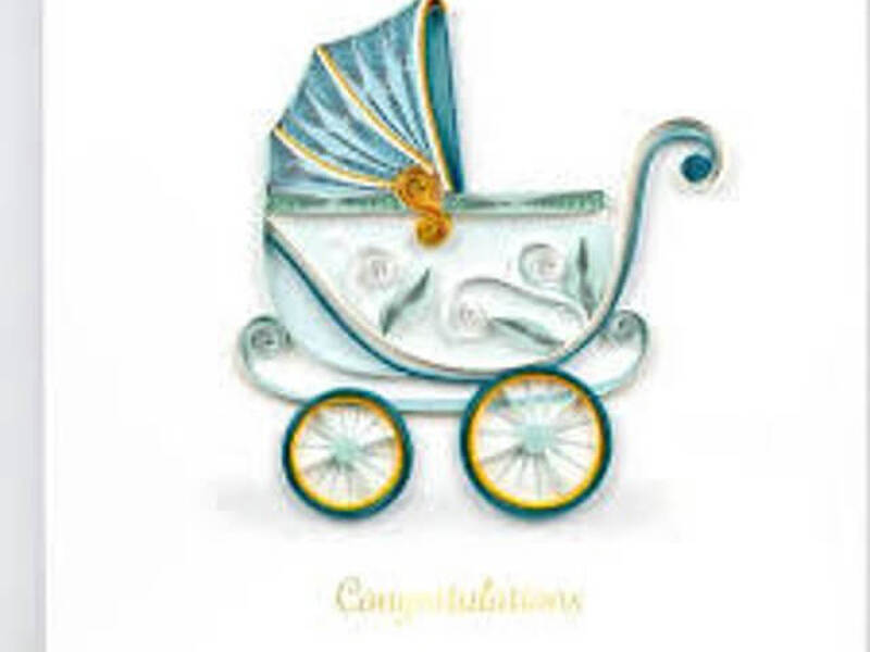 Quilling Card<br>Baby Buggy