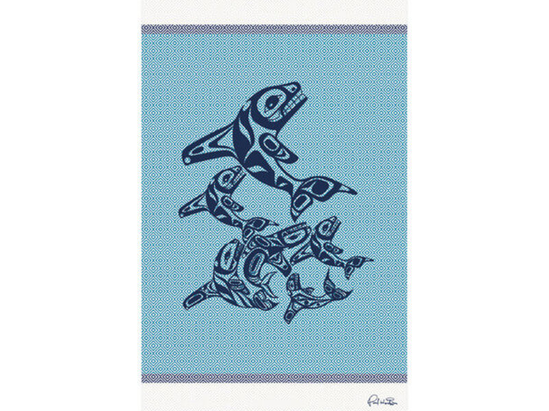 Artisan Cotton Towel<br>Orca Family