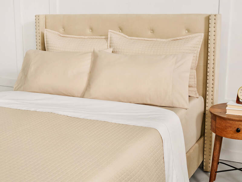 Chalet Stripe Oat Bedding
