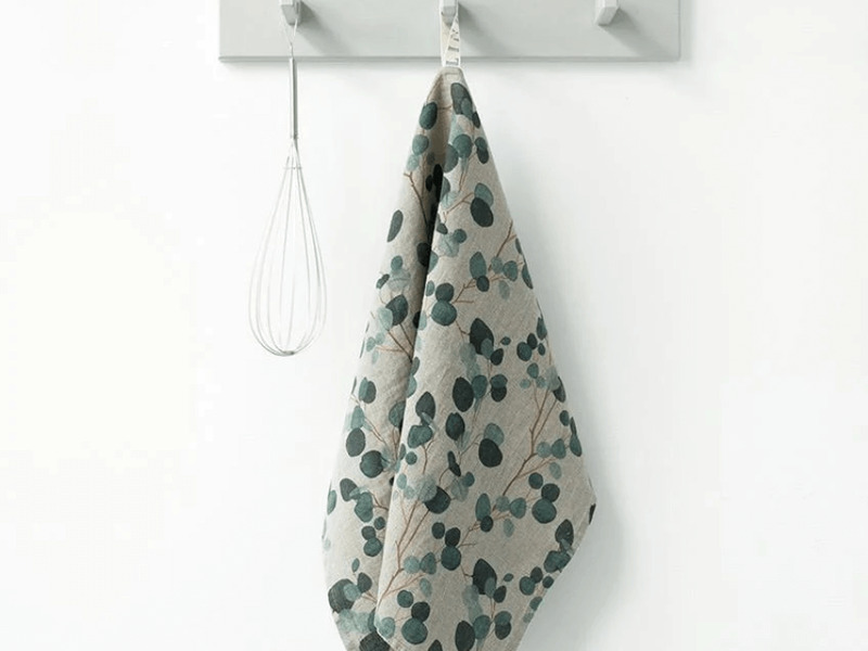 Eucalyptus Linen Tea Towel
