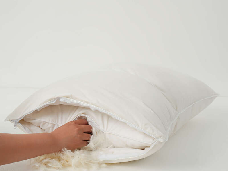 Prague Down Around Feather Pillow