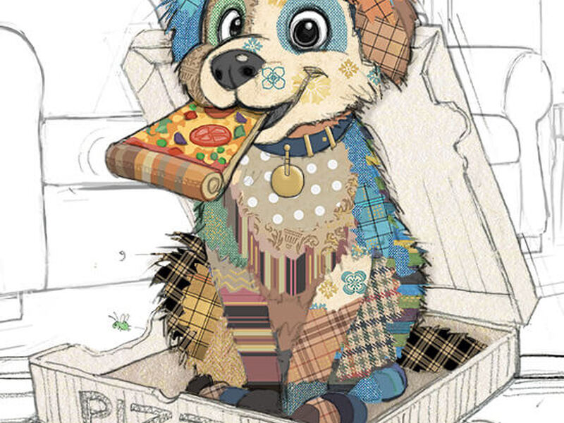 Pizza Dog Card