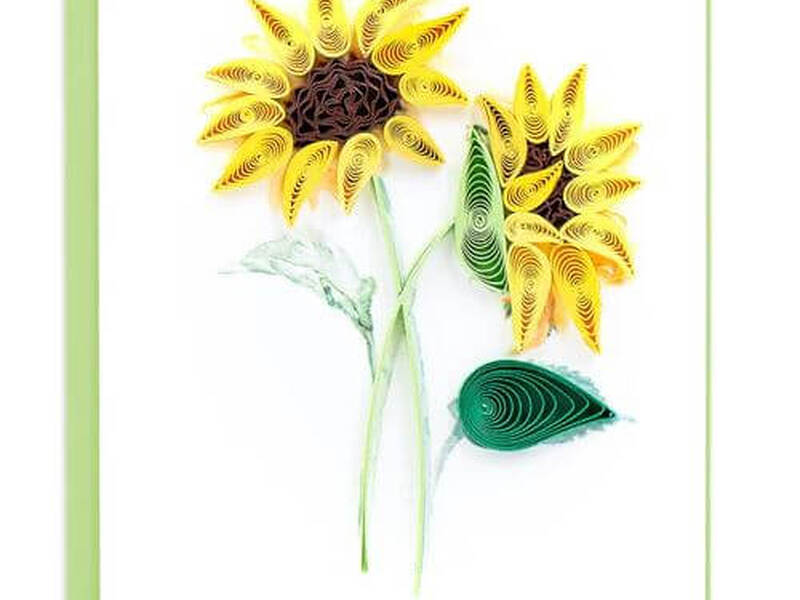 Quilling Gift Enclosure<br>Sunflower Bouquet