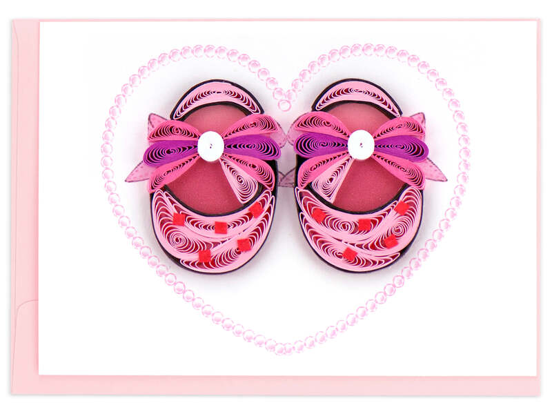 Quilling Gift Enclosure<br>Pink Baby