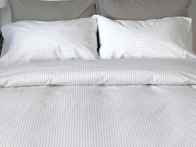 Georgia Stripe Grey Bedding <br>by Cuddle Down
