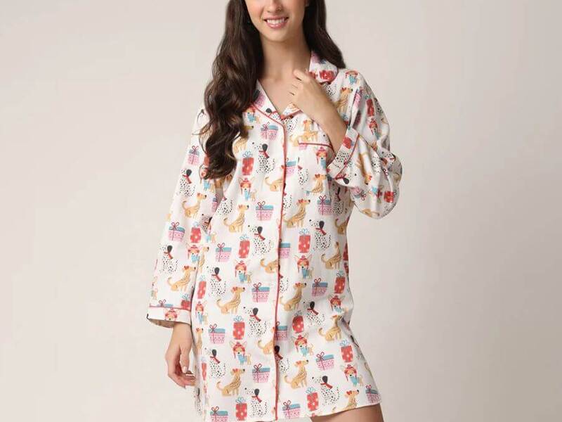 Doggie Presents Flannel Nightshirt