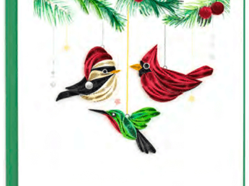 Quilling Card<br> Christmas Bird Ornaments
