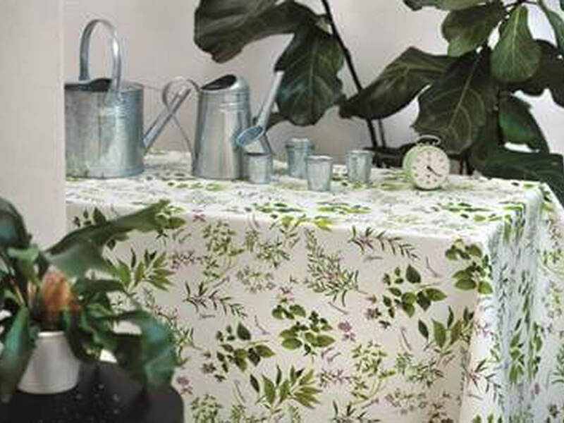 Herbs Premium Vinyl Tablecloth
